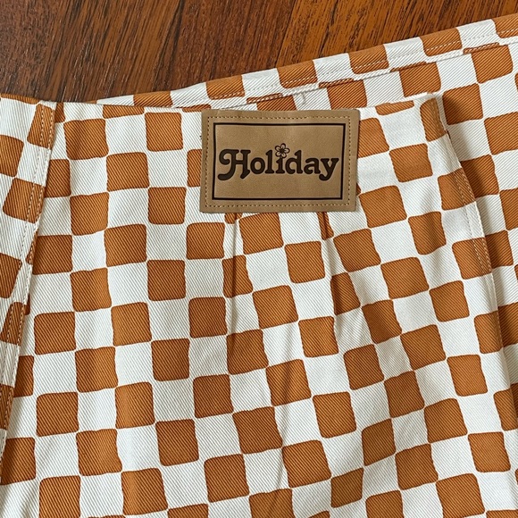 Holiday the Label Camel Check Kokomo Pant - Picture 2 of 5